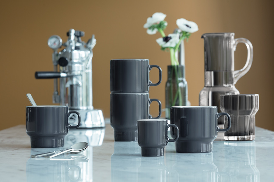 Набор чашек для кофе Utility, 280 мл, серый, 2 шт. - фото 2 - id-p167308043