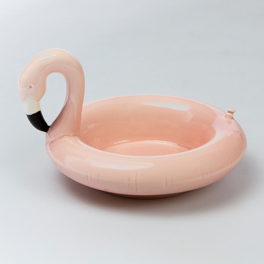 Миска сервировочная керамическая Floatie Flamingo - фото 1 - id-p167307059