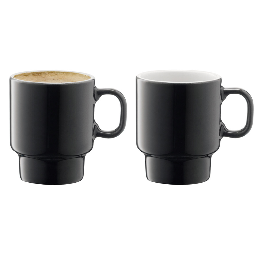 Набор чашек для кофе Utility, 70 мл, серый, 2 шт. - фото 1 - id-p167308044