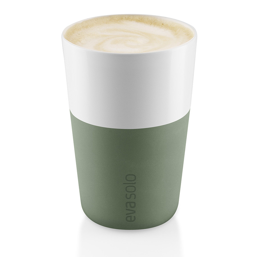 Набор чашек для латте, 360 мл, 2 шт, зеленый - фото 1 - id-p167308046