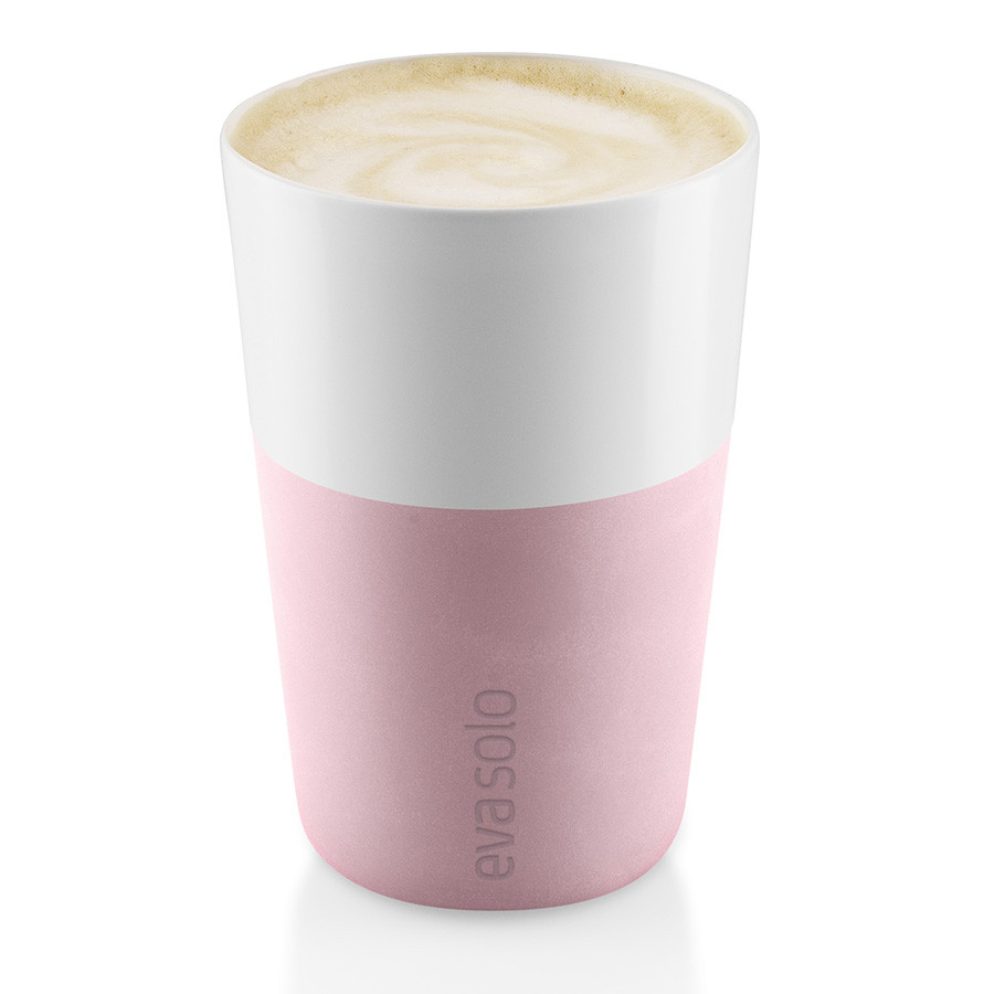 Набор чашек для латте, 360 мл, 2 шт, розовый - фото 1 - id-p167308047