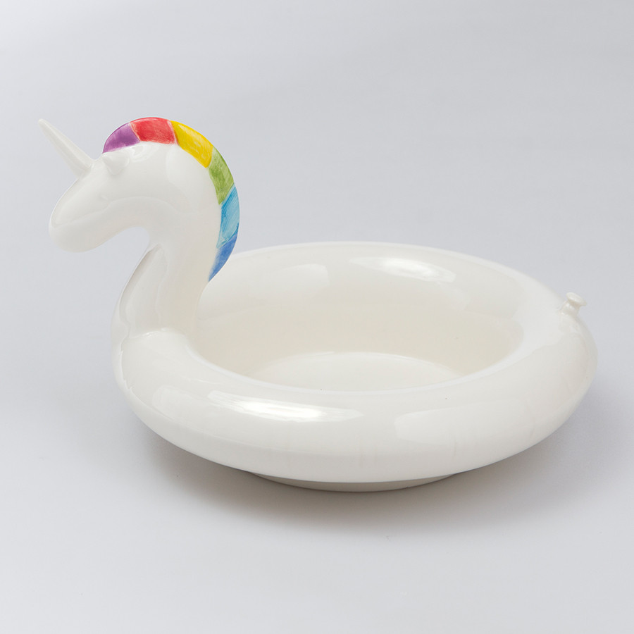 Миска сервировочная керамическая Floatie Unicorn - фото 1 - id-p167307060