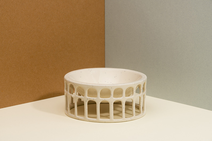 Миска сервировочная керамическая Hestia белая - фото 2 - id-p167307061