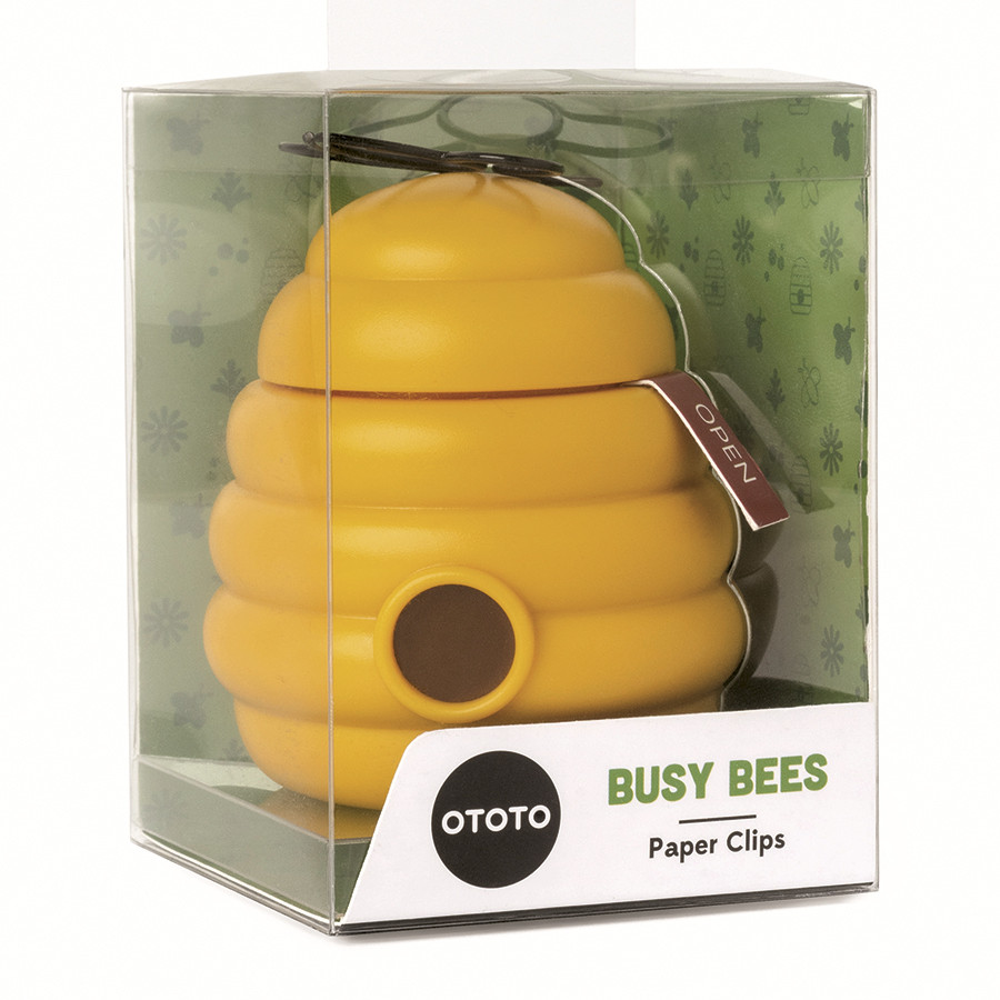Зажимы канцелярские с магнитным держателем Ototo, Busy Bees - фото 9 - id-p167305143