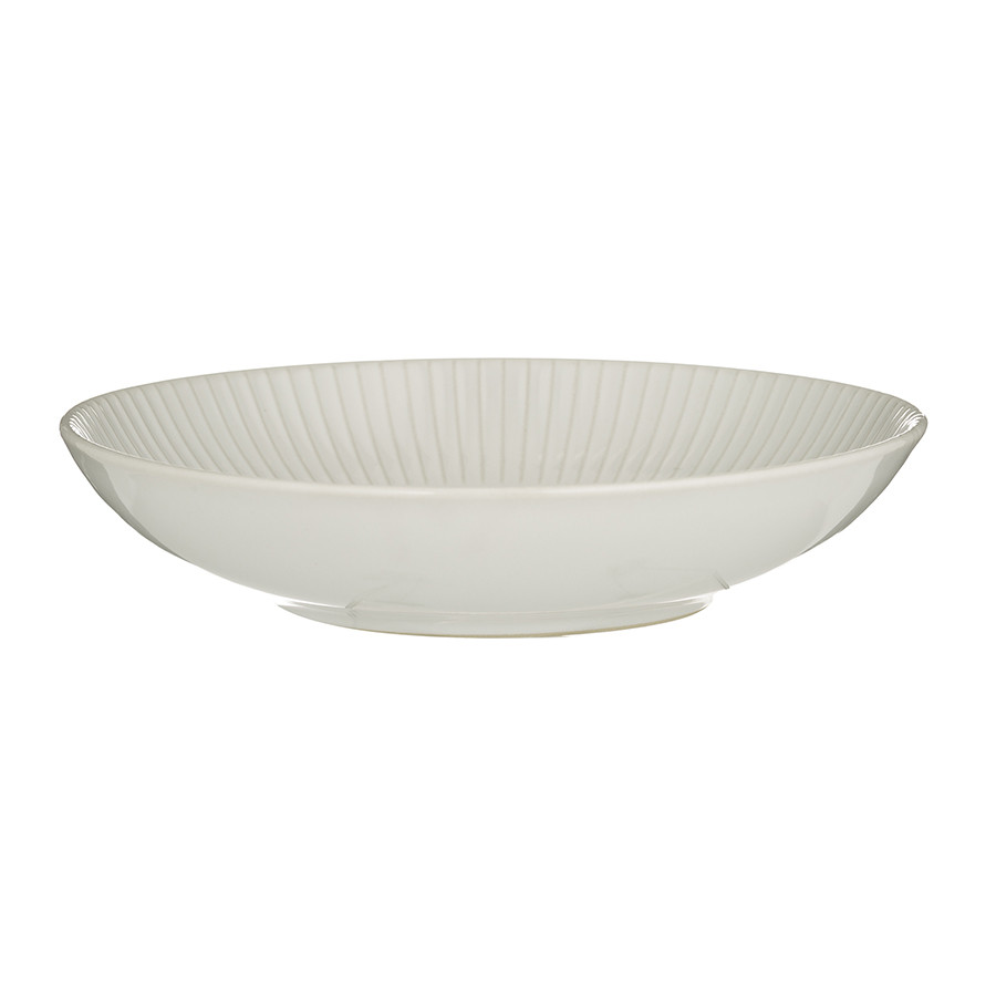 Тарелка для пасты Linear 23 см белая - фото 1 - id-p167311938