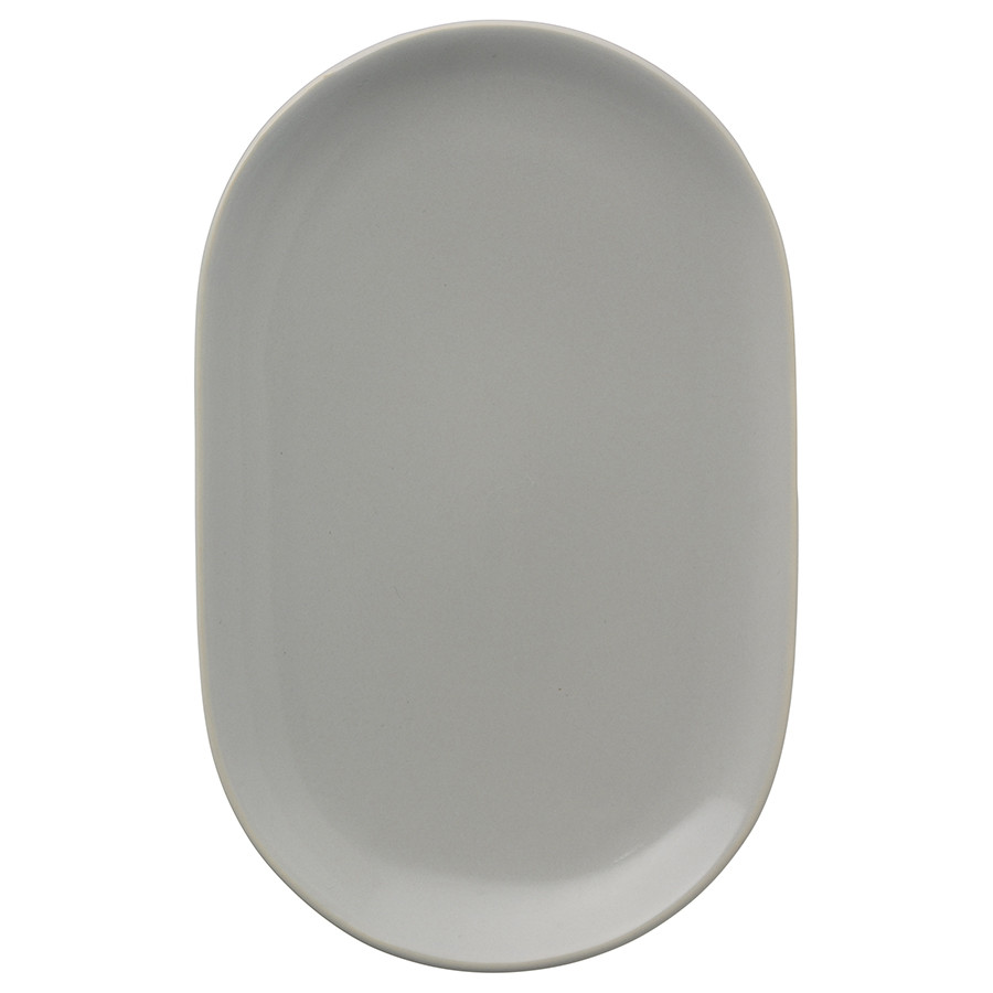 Тарелка сервировочная Cafe Concept 19,6х12,5 см серая - фото 1 - id-p167311961