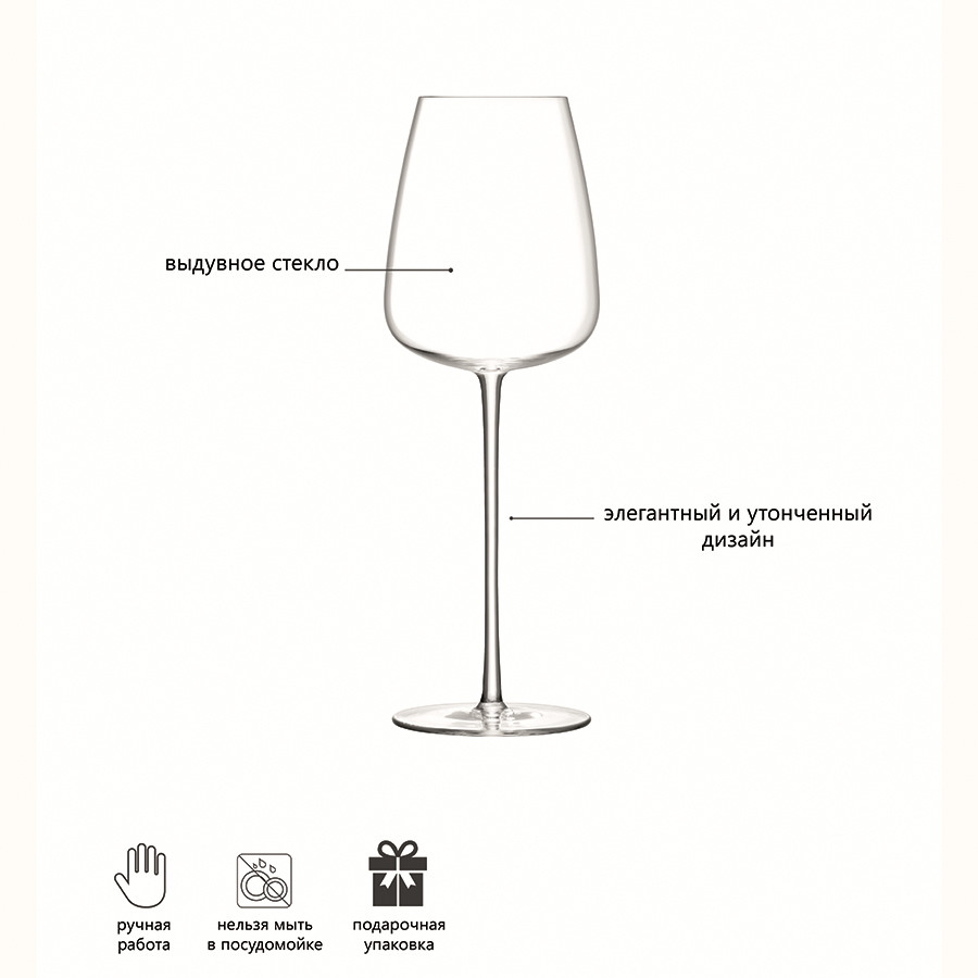 Набор бокалов для белого вина Wine Culture, 490 мл, 2 шт. - фото 5 - id-p167307163