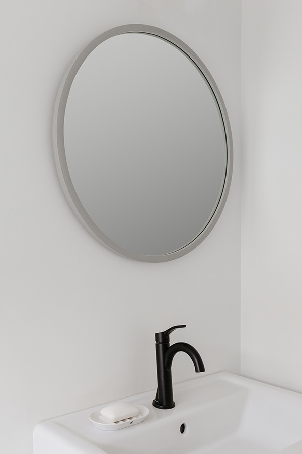 Зеркало настенное Hub D61 см серое - фото 6 - id-p167305178