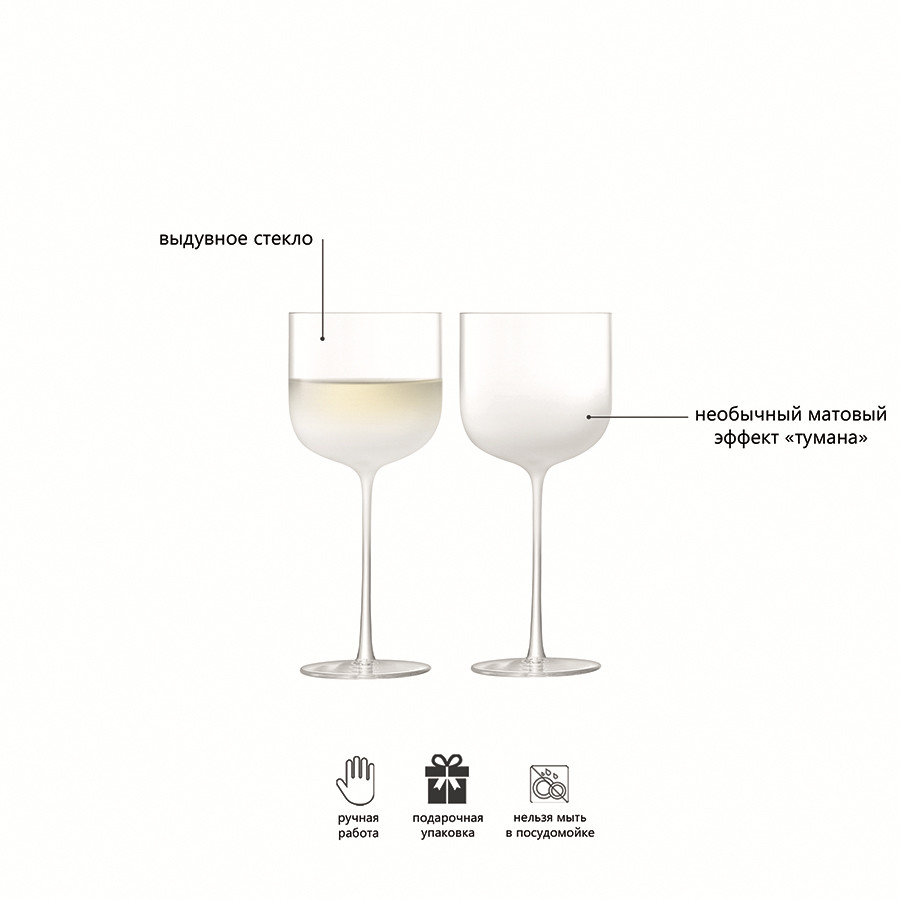 Набор бокалов для вина Mist, 375 мл, 2 шт. - фото 6 - id-p167307171