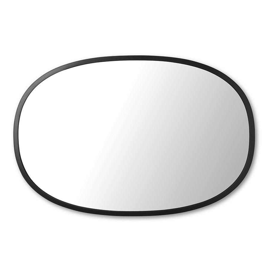 Зеркало овальное HUB 61 х 91 см черное - фото 4 - id-p167305210
