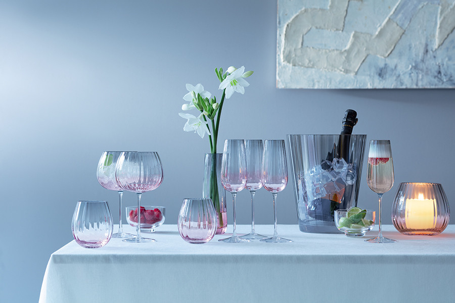 Набор бокалов для шампанского Dusk, 250 мл, розово-серый, 2 шт. - фото 2 - id-p167307213