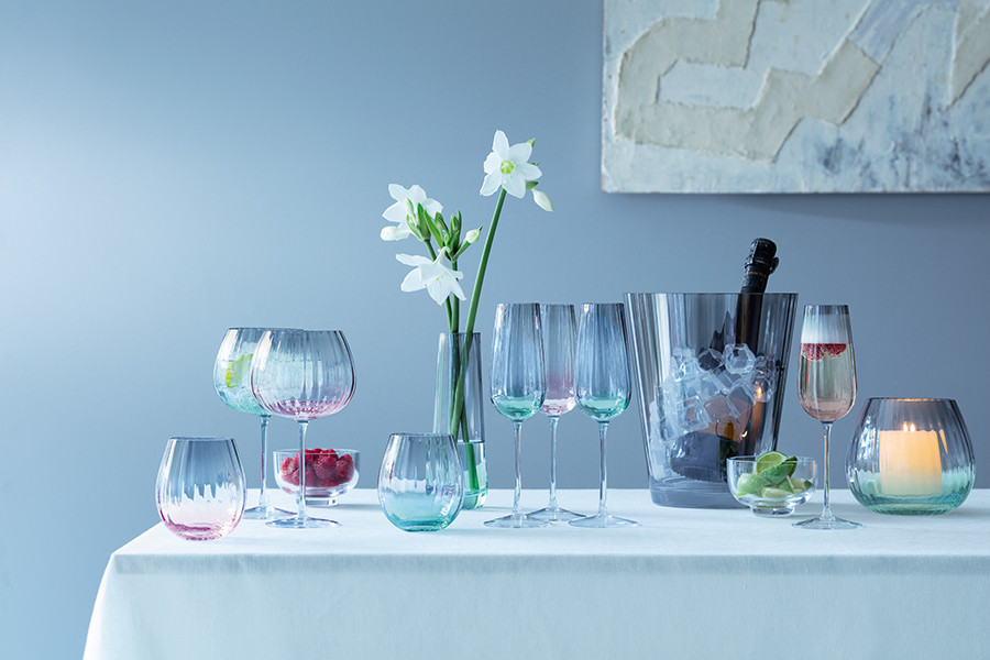 Набор бокалов для шампанского Dusk, 250 мл, розово-серый, 2 шт. - фото 3 - id-p167307213