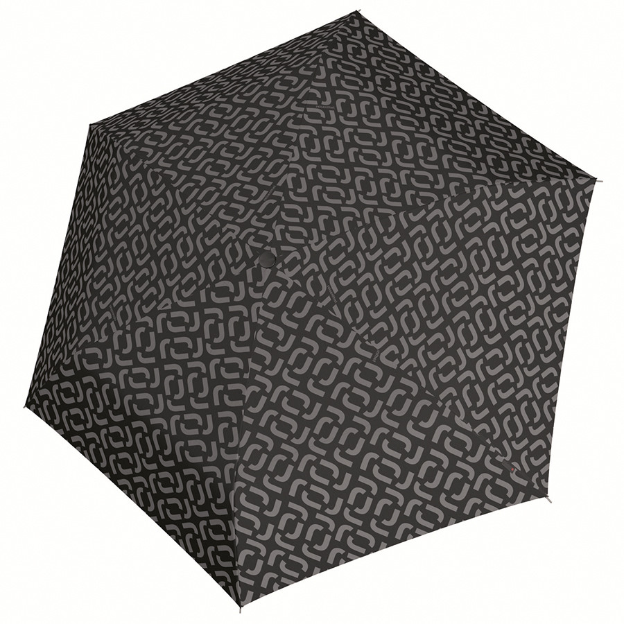 Зонт механический Pocket mini signature black - фото 1 - id-p167305236