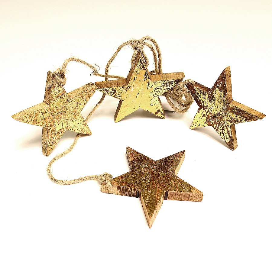 Гирлянда подвесная Golden Stars - фото 3 - id-p167304286