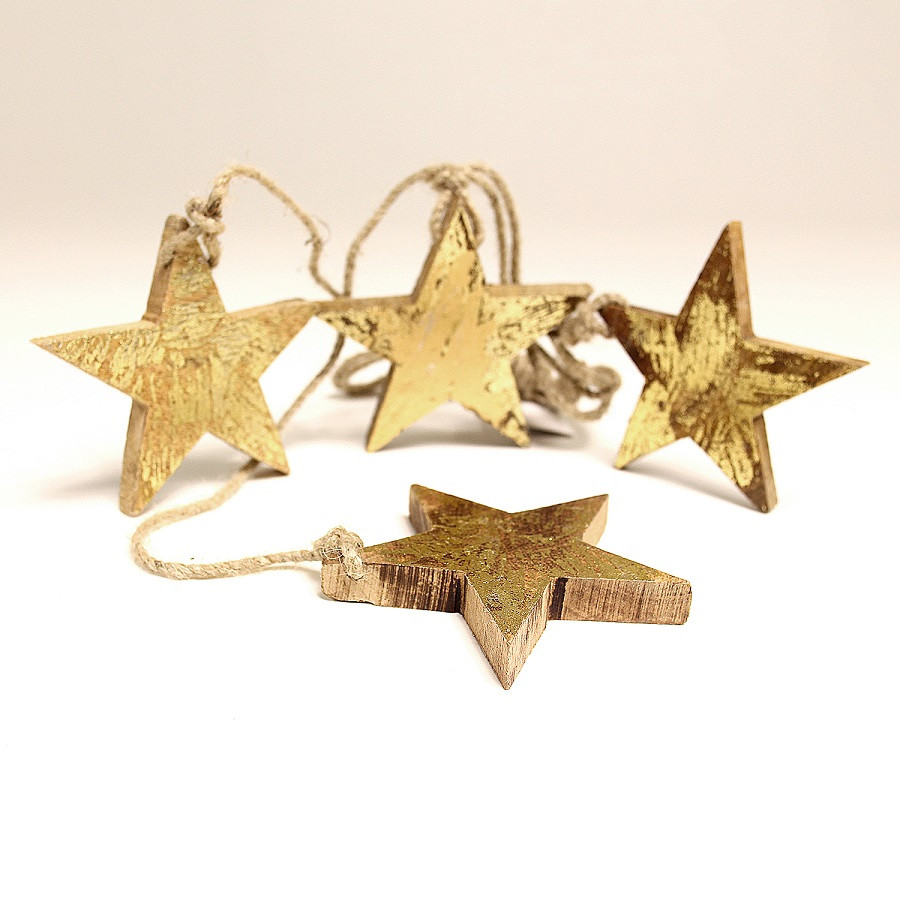 Гирлянда подвесная Golden Stars - фото 4 - id-p167304286