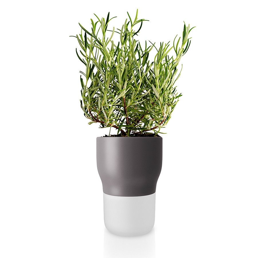 Горшок для растений с функцией самополива D11 см серый - фото 1 - id-p167304304