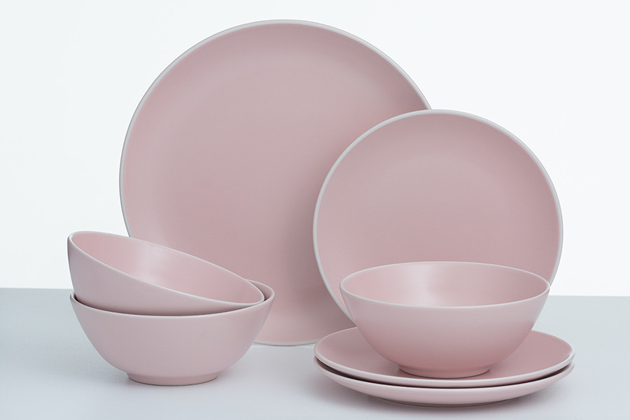 Обеденная тарелка Classic 26,5 см розовая - фото 4 - id-p167308257