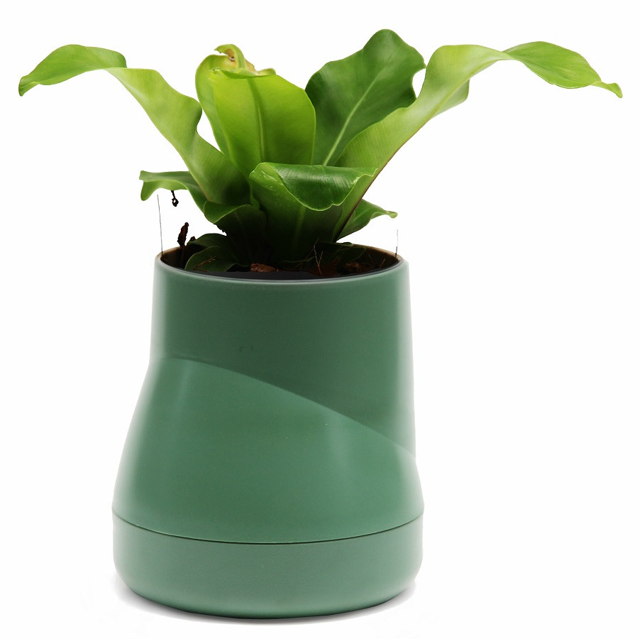 Горшок цветочный Hill Pot, большой, зеленый - фото 1 - id-p167304316
