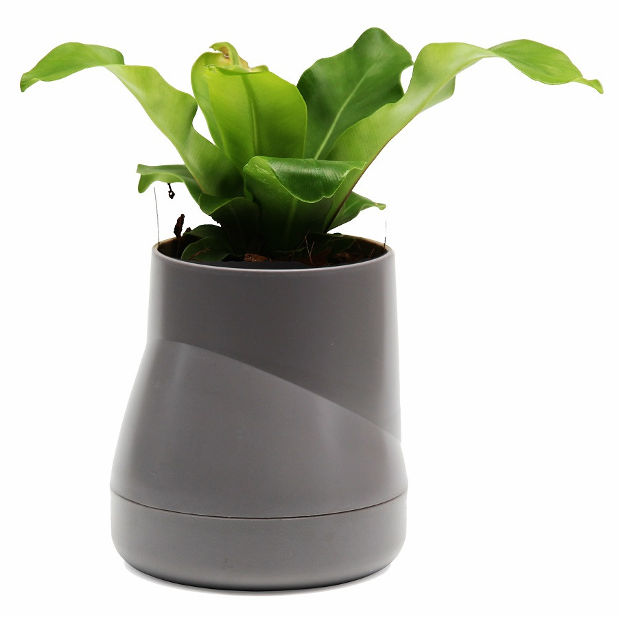 Горшок цветочный Hill Pot, большой, серый - фото 1 - id-p167304318