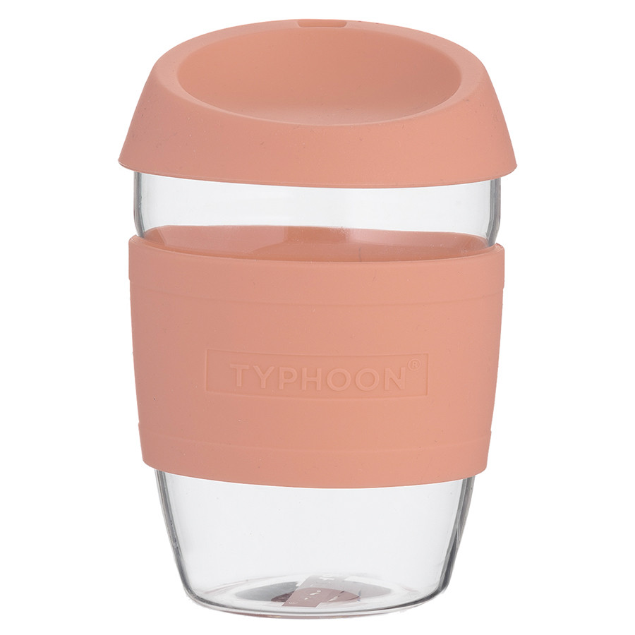 Кружка для кофе 400 мл Typhoon стекло розовая - фото 1 - id-p167306301