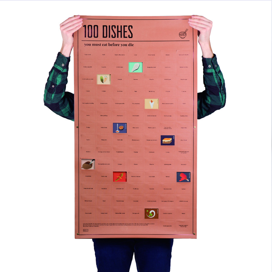 Постер «100 блюд, которые нужно попробовать, прежде чем умереть» - фото 1 - id-p167309292