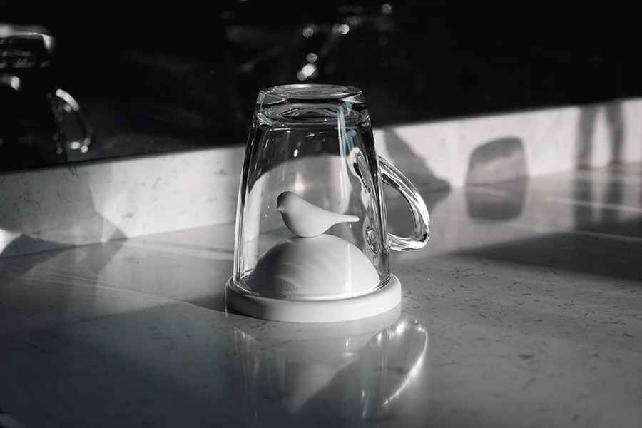Чашка с крышкой Sparrow, белая - фото 4 - id-p167313264