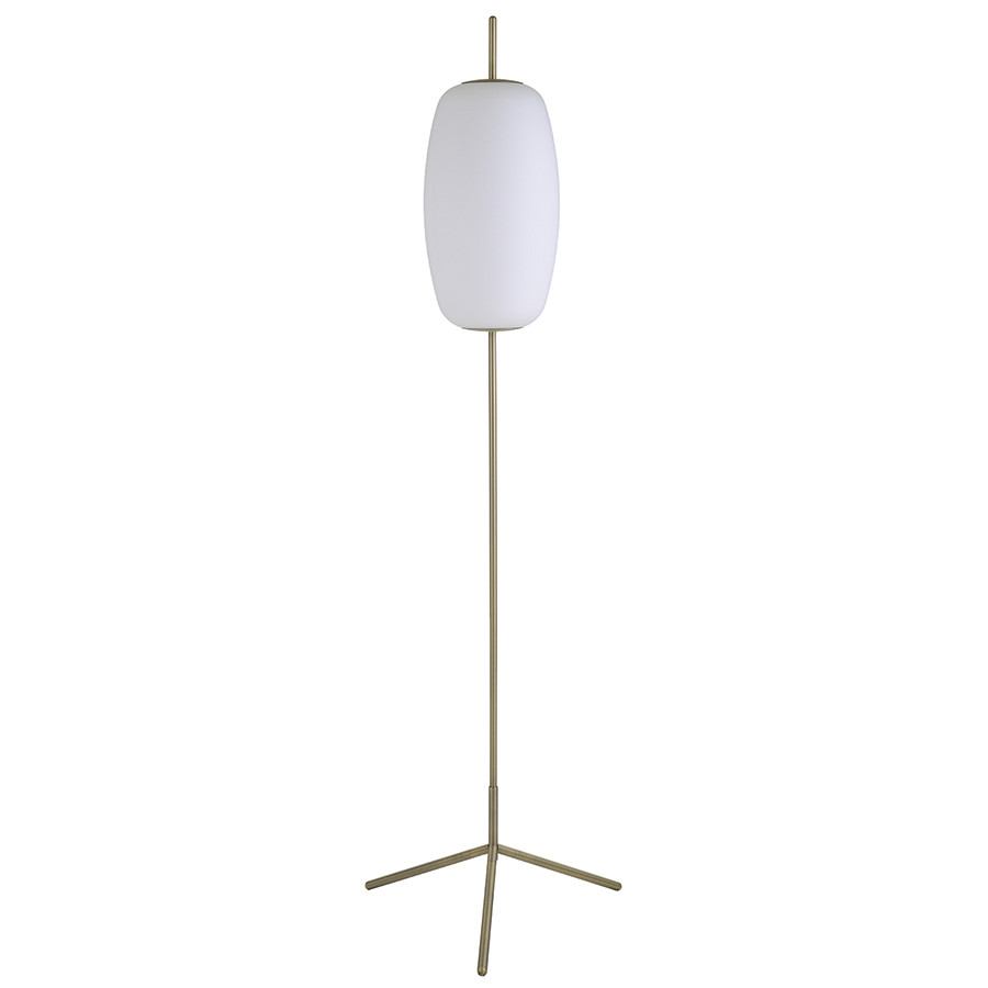 Лампа напольная Silk, 150 см, белое опаловое стекло/античная латунь - фото 1 - id-p167306435
