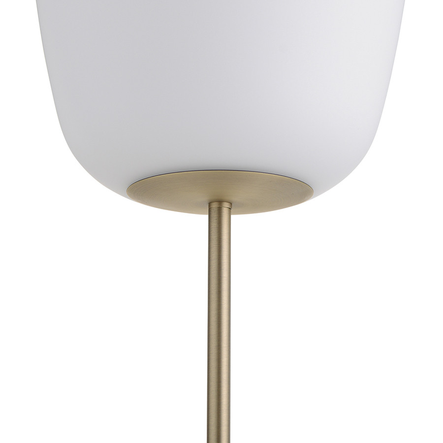 Лампа напольная Silk, 150 см, белое опаловое стекло/античная латунь - фото 3 - id-p167306435