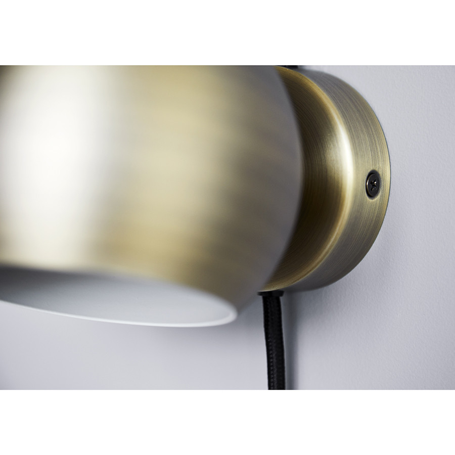 Лампа настенная Ball, ?12 см, античная латунь, матовая - фото 3 - id-p167306442