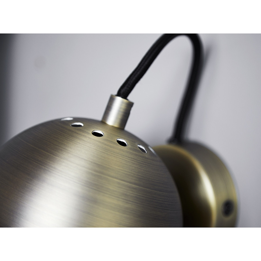 Лампа настенная Ball, ?12 см, античная латунь, матовая - фото 4 - id-p167306442