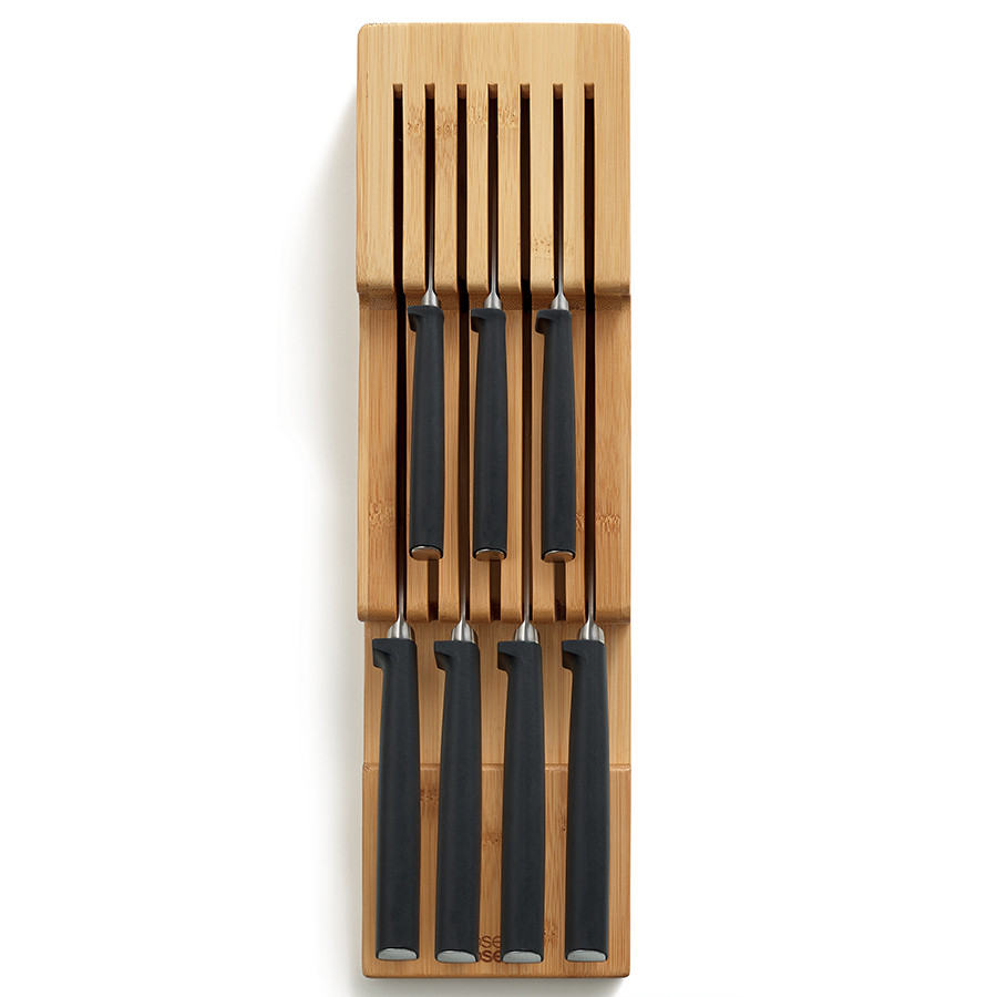 Органайзер для ножей DrawerStore Bamboo деревянный - фото 7 - id-p167308396