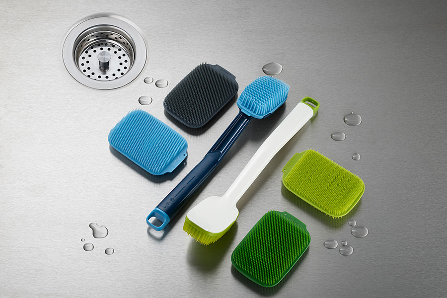 Набор из 2 щеток для мытья посуды CleanTech синий - фото 7 - id-p167307405