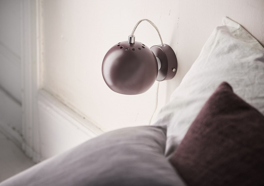 Лампа настенная Ball, ?12 см, хром в глянце, серый шнур - фото 5 - id-p167306453