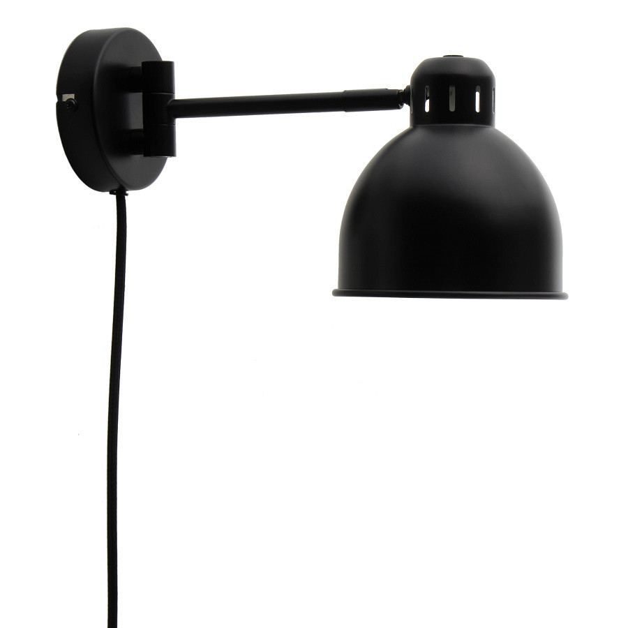 Лампа настенная Job Mini, 32х?13,5 см, черная матовая - фото 1 - id-p167306461