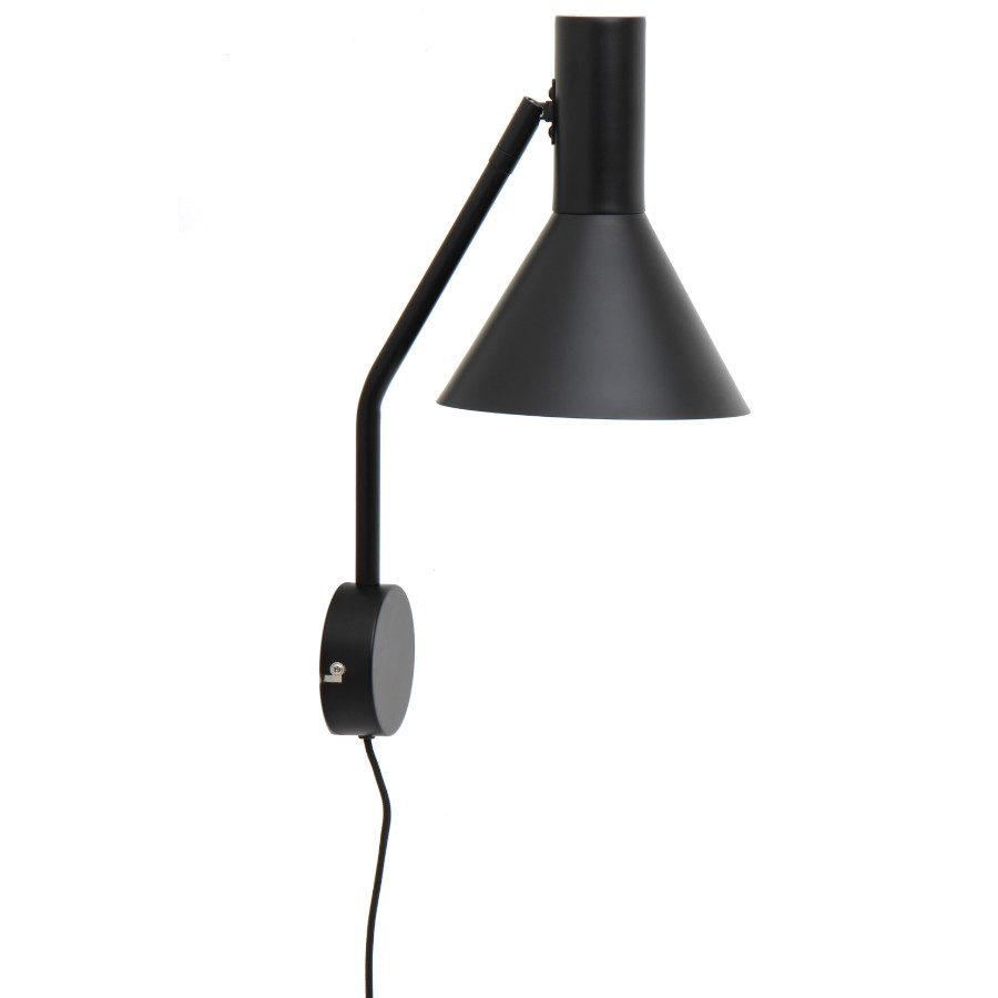 Лампа настенная Lyss, 42х?18 см, черная матовая - фото 1 - id-p167306467