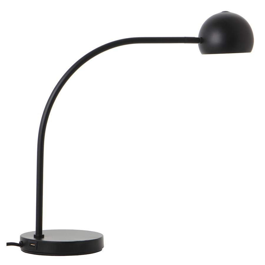 Лампа настольная Ball USB, 47,6х?10 см, черная матовая - фото 1 - id-p167306472