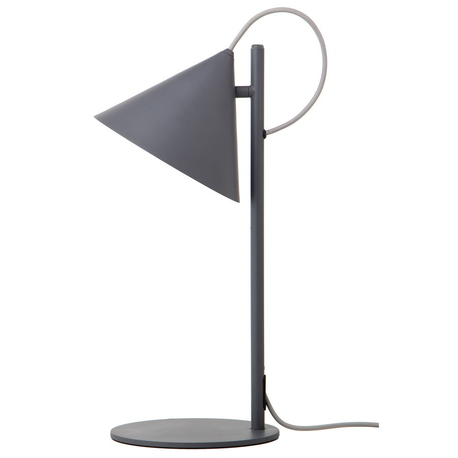 Лампа настольная Benjamin, 20х23х47 см, серая матовая, серый шнур - фото 1 - id-p167306476