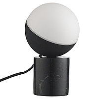 Лампа настольная Fabian Mini, 20х?12 см, мрамор, черное матовое основание