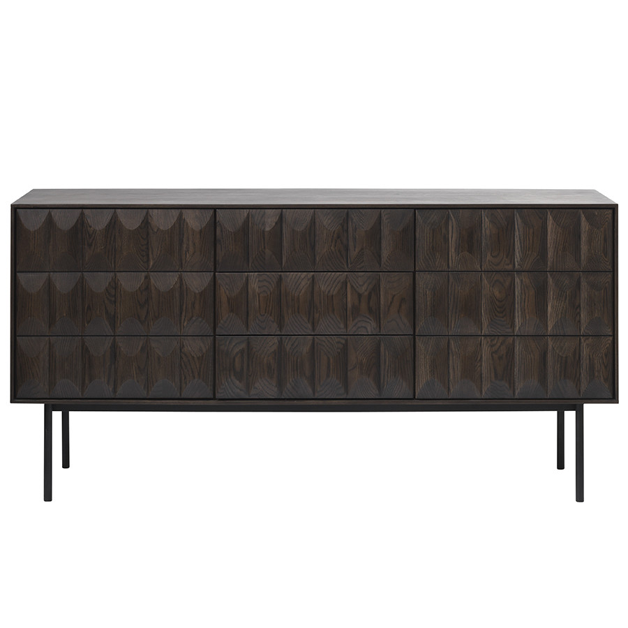 Комод Unique Furniture, Latina, 3 секции, 160х45х79 см - фото 1 - id-p167305449