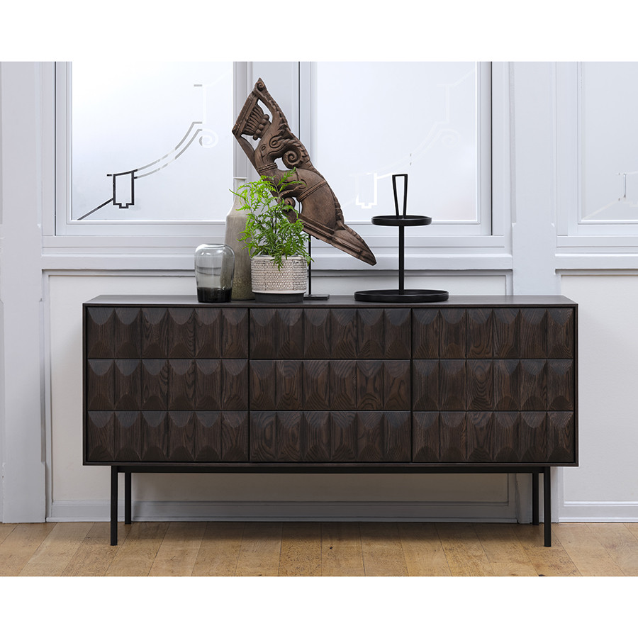 Комод Unique Furniture, Latina, 3 секции, 160х45х79 см - фото 2 - id-p167305449