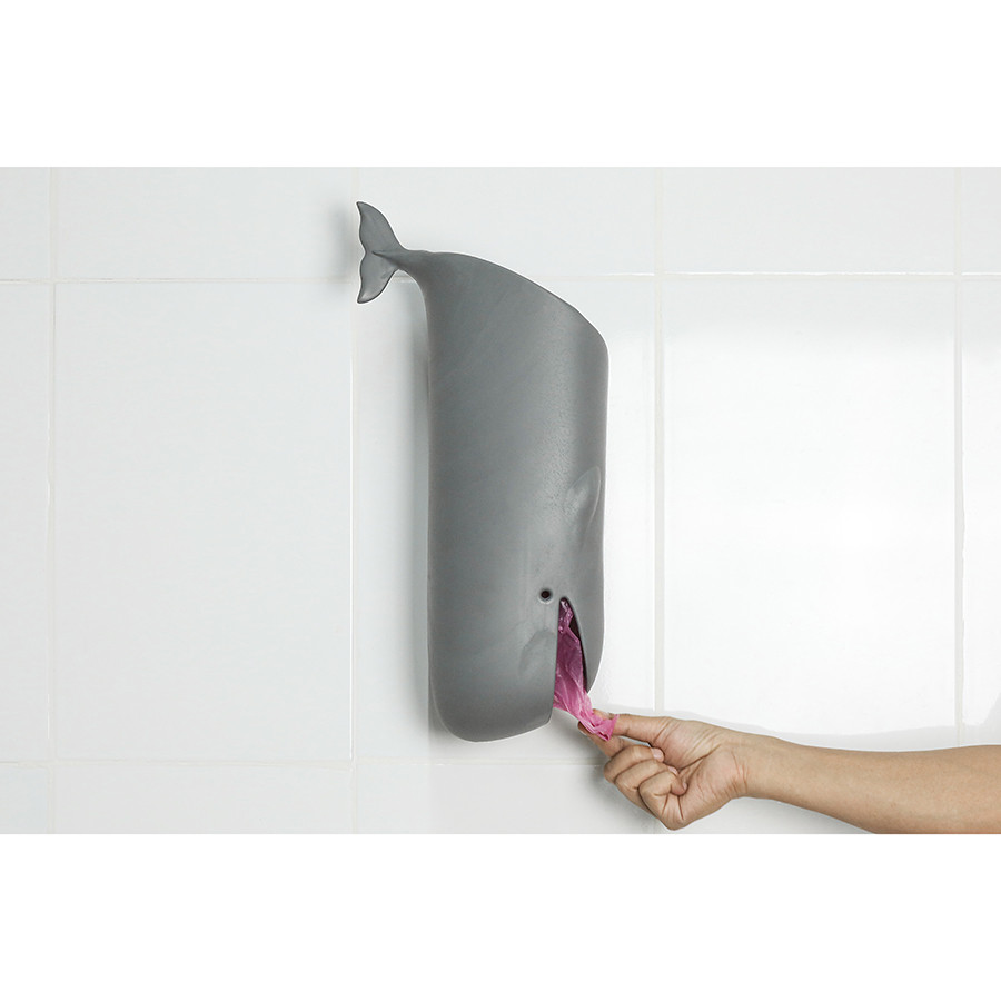 Держатель для пакетов и туалетной бумаги Moby Whale серый - фото 3 - id-p167304507