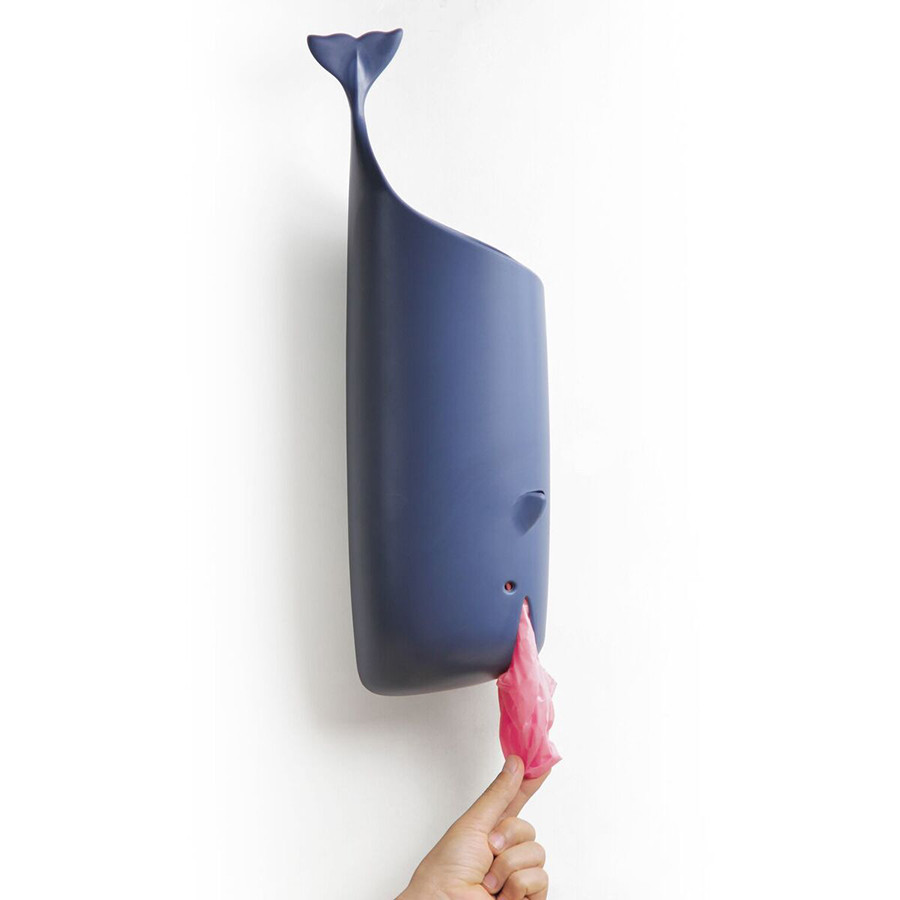 Держатель для пакетов и туалетной бумаги Moby Whale синий - фото 1 - id-p167304508
