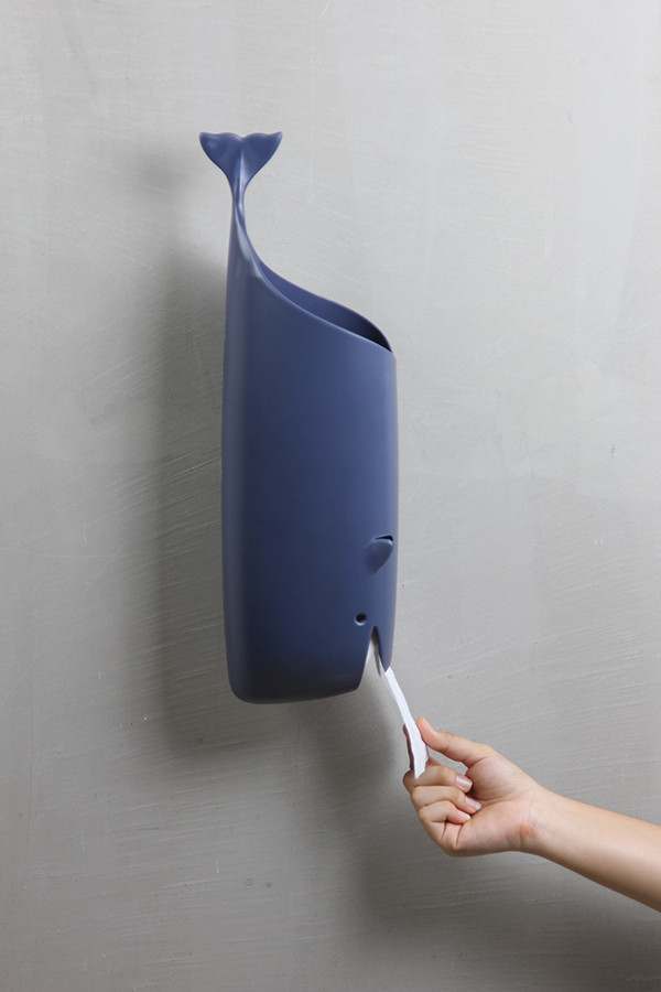 Держатель для пакетов и туалетной бумаги Moby Whale синий - фото 2 - id-p167304508