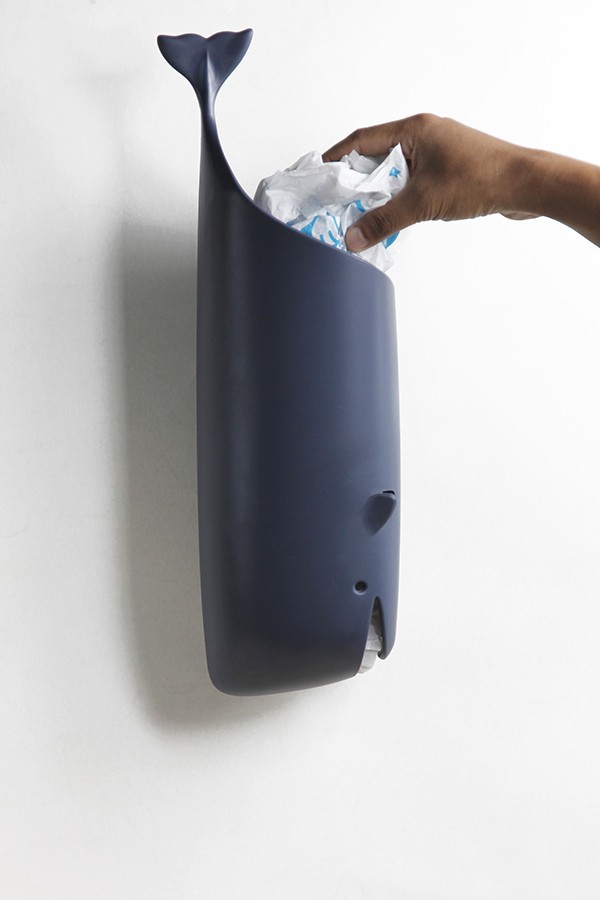 Держатель для пакетов и туалетной бумаги Moby Whale синий - фото 5 - id-p167304508