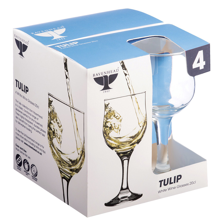 Набор из 4 бокалов для белого вина Tulip 200 мл - фото 5 - id-p167307464