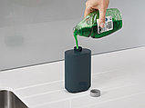 Органайзер для раковины с дозатором для мыла и бутылочкой SinkBase Plus серый, фото 3