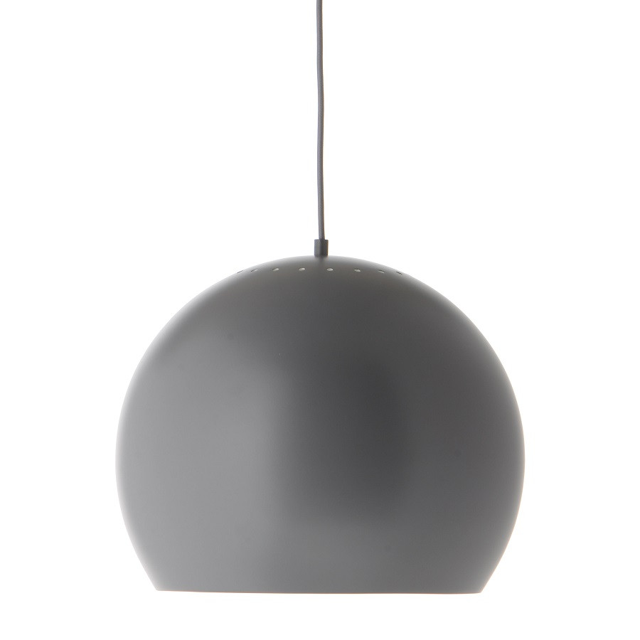 Лампа подвесная Ball, 33х?40 см, серая матовая, серый шнур - фото 1 - id-p167306530