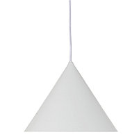 Лампа подвесная Benjamin XL, 35х?46 см, белая матовая, белый шнур