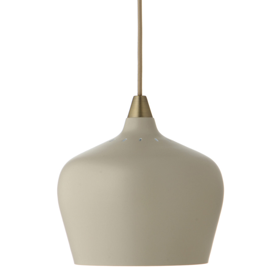 Лампа подвесная Cohen Large, 22х?25 см, серо-коричневая матовая, коричневый шнур - фото 1 - id-p167306554