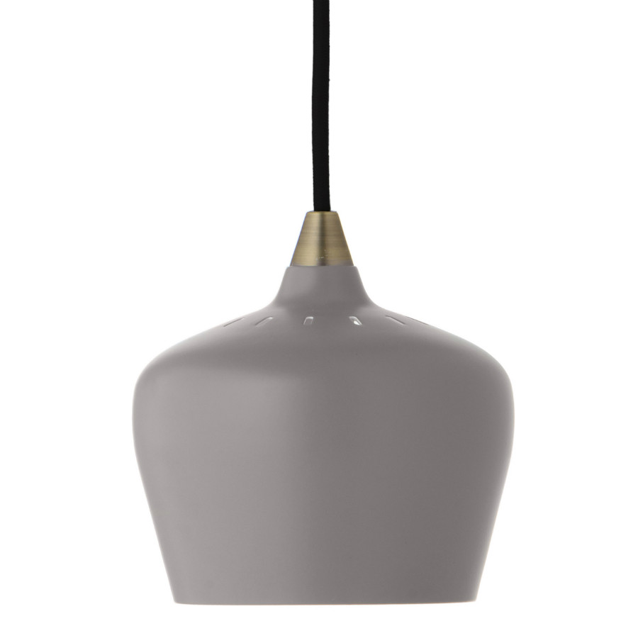 Лампа подвесная Cohen Small, 15х?16 см, серая матовая, черный шнур - фото 1 - id-p167306555